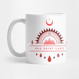 red shirt lake boho Mug